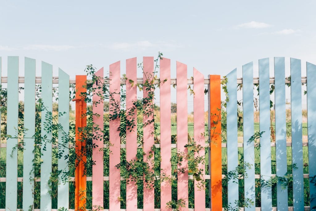 Coloured Fence 1