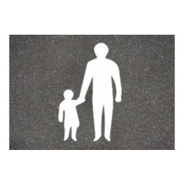 Centrecoat Thermoplastic Road Sign Parent and Child Logo | Promain.co.uk