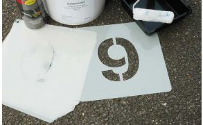 Centrecoat 0-9 Industrial Number Stencils