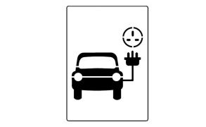 Centrecoat Industrial Road Stencil - Electric Car Charging Point