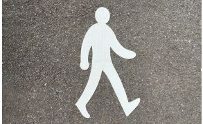 Centrecoat Thermoplastic Road Sign Walking Man