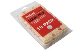 RODO Prodec Mini Paint Rollers, 4 Inch - Long Pile PRRE042 - 10 Pack