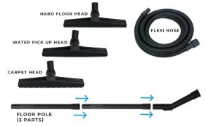 SKYVAC Wet and Dry Floor Kit