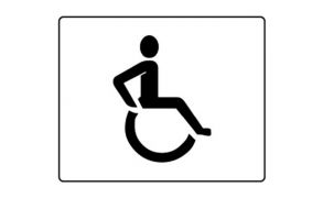Centrecoat Industrial Road Stencil, Disabled Wheelchair (Logo Only)
