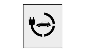 Centrecoat Industrial Road Stencil, Electric Car Charging