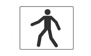 Centrecoat Industrial Road Stencil, Walking Man
