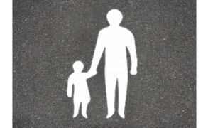 Centrecoat Thermoplastic Road Sign Parent and Child Logo