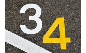 Centrecoat Thermoplastic Road Sign Numbers