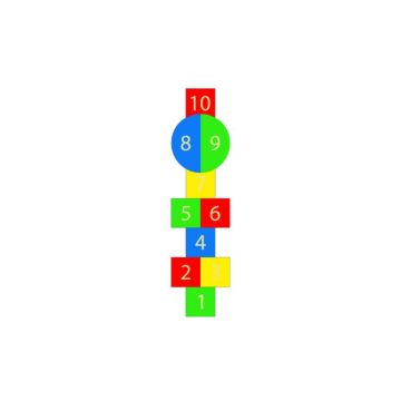 Centrecoat Thermoplastic Bubble Hopscotch Game