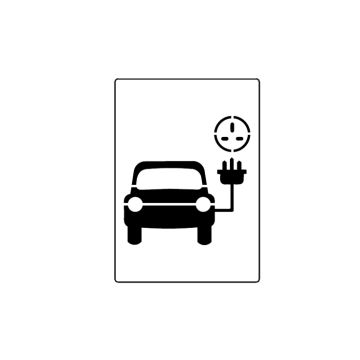 Centrecoat Industrial Road Stencil - Electric Car Charging Point