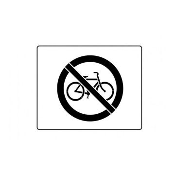 Centrecoat Industrial Road Stencil - No Bicycles
