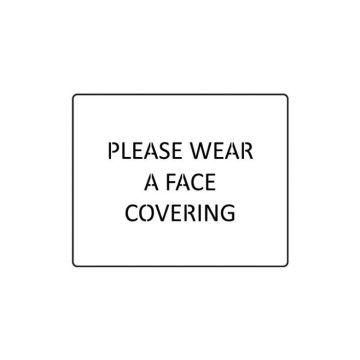 Centrecoat Social Distancing Stencil - Please Wear A Face Covering