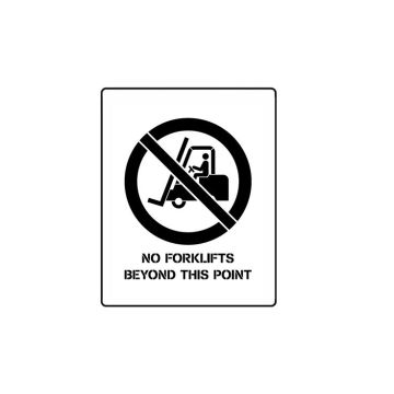 Centrecoat Industrial Road Stencil - No Forklifts Beyond This Point