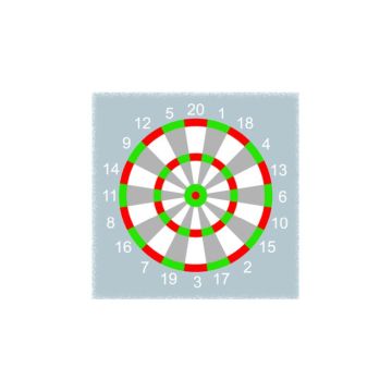 Centrecoat Thermoplastic Dart Board 