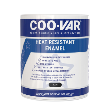 Coo-Var Heat Resistant Black Enamel