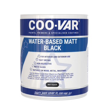 Coo-Var Water Based Matt Black
