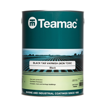 Teamac Black Tar Varnish for Narrow Boats