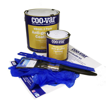 Coo-Var Anti-Graffiti and Flyposting Clear Glaze Lacquer Kit