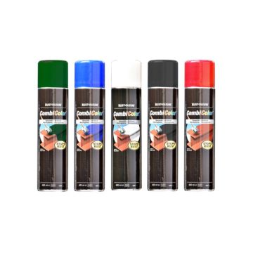 Rust-Oleum CombiColor Smooth 7300 Metal Paint Aerosol - Box of 6