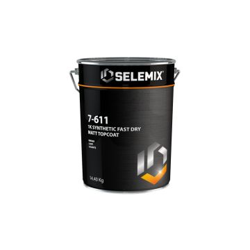 Selemix 7-611 1 Pack Fast Dry Synthetic Matt Topcoat