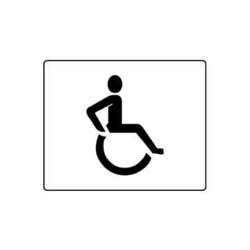 Centrecoat Industrial Road Stencil - Disabled Wheelchair (Logo Only)