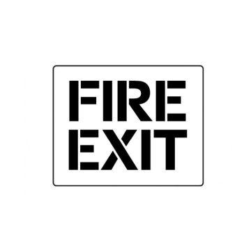 Centrecoat Industrial Road Stencil - Fire Exit