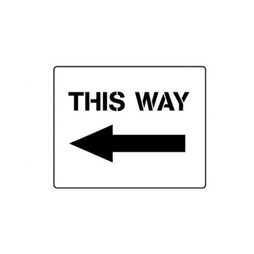 Centrecoat Industrial Road Stencil - This Way Left