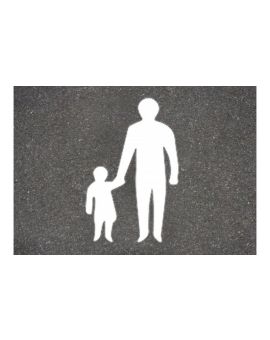 Centrecoat Thermoplastic Road Sign Parent and Child Logo