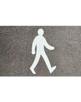 Centrecoat Thermoplastic Road Sign Walking Man