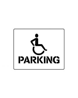 Centrecoat Industrial Road Stencil - Disabled Parking