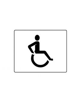 Centrecoat Industrial Road Stencil - Disabled Wheelchair (Logo Only)