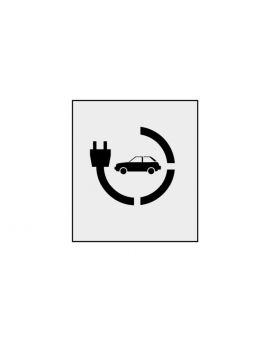Centrecoat Industrial Road Stencil - Electric Car Charging